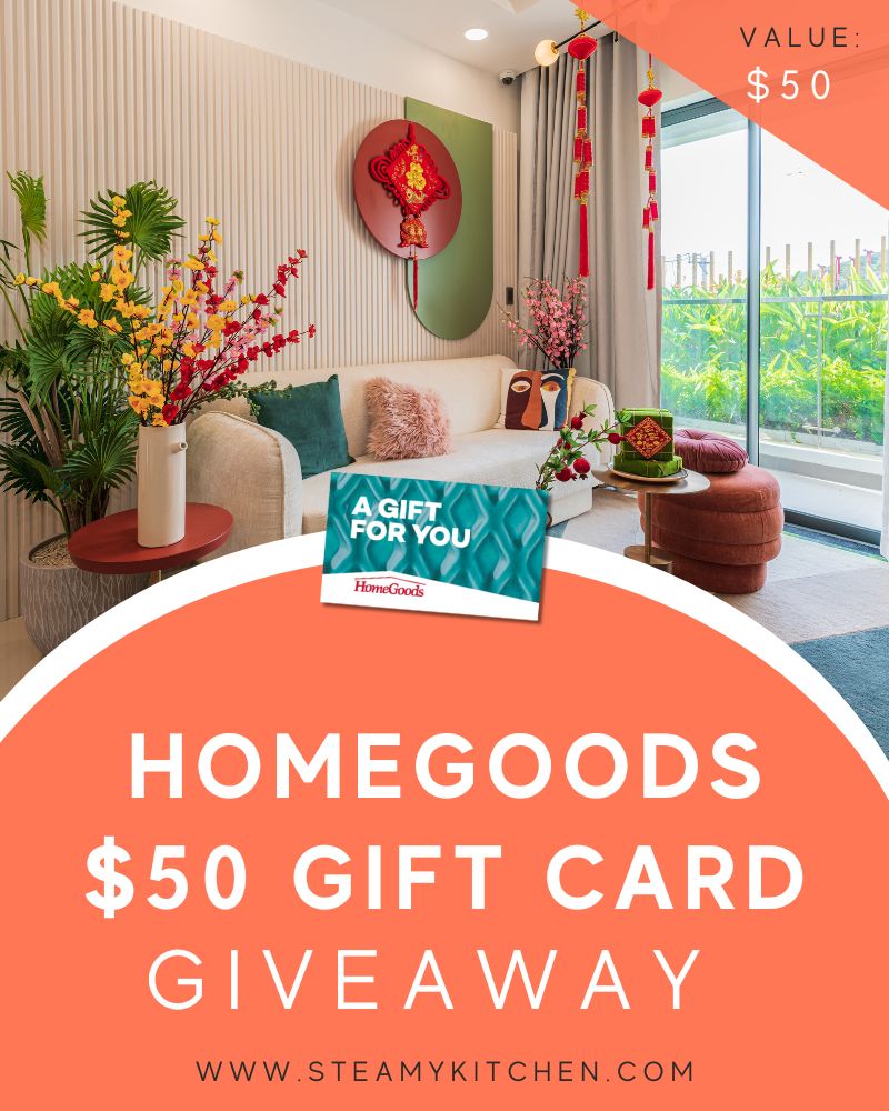 $50 HomeGoods Gift Card GiveawayEnds in 15 days.