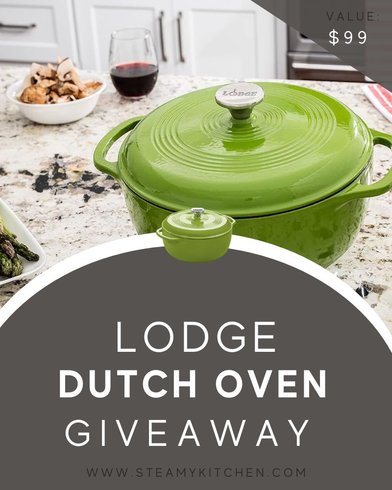 Lodge 6 Quart Enameled Cast Iron Dutch Oven GiveawayEnds in 50 days.